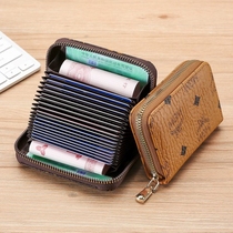 2022 new card bag women's large capacity card clip small ultra-thin anti-theft brush men's wallet card bag wallet