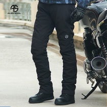 Casual riding pants winter motorcycle plus velvet riding pants mens warm windproof waterproof anti-drop motorcycle pants