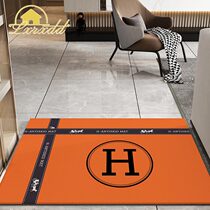 Eurostyle light and luxurious in doormat Doormat PVC Leather Non-slip Footbed Large Doorway Carpet Free-to-cut