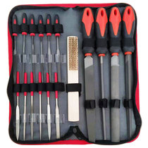 File set 17-piece set of steel file fitter Mini small file Woodworking grinding tools Metal wood student wood file