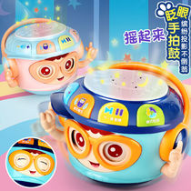 Tumbler beat drums baby story machine baby puzzle light music hand drum early education childrens toys