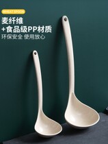 Big and small meal Korean style Sheng soup porridge porridge ceramic household plastic long handle soup spoon Kitchen cute personality tide