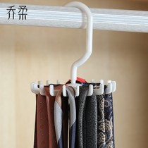 Scarf storage artifact hanging scarf shelf display rack finishing rack tie tie knot belt belt belt small hook rotatable