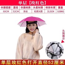 Umbrella hat Head wear umbrella hat Fishing head wear sun umbrella Outdoor tea picking Sanitation sunscreen hat umbrella Folding large size