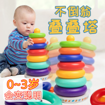 Baby stacking music 6-12 months music tumbler Rainbow Tower Ferrule Small children 0-1 Early education educational toys 2