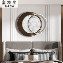 Modern simple living room sofa wall decoration wall hanging light luxury with lamp luminous porch wall decoration restaurant bedroom decoration