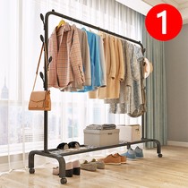 Good outdoor quality cool clothes hangers home balcony new 2020 Simple drying rack floor folding bedroom single pole