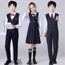 New Years Day Choral Show Winter Student Class Uniform School Wind Dress Kindergarten Clothing Childrens Stage Clothing