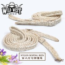 US imported Western nylon wax reins Western Saddle accessories wild riding set cattle ranch hand long rein giant harness