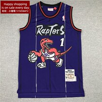 Raptors #1 mcgrady Purple Dragon retro Basketball jersey