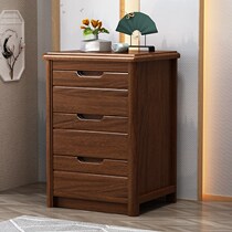 Walnut solid wood three-bucket cabinet original wood color five-bucket cabinet simple modern Chinese locker storage cabinet