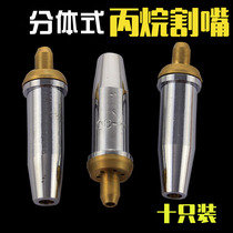 The national standard 0730100 gas oxygen cutting nozzle and enumerates the plum blossom ge ju propane cutting tip stainless steel 3 mouth