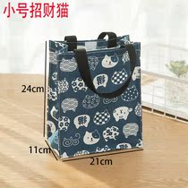 Storage bag Environmental protection canvas tote bag portable book bag Student tutoring bag Waterproof lunch box bag cotton and linen lunch bag