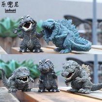 Q version of Godzilla hand-made monster King Gongzi doll boy toy model decoration cake baking decoration