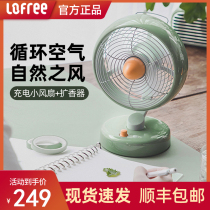  Lofree Lofree small fan Office desktop desktop Student dormitory Small USB charging portable net celebrity