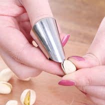 Stainless Steel Finger-stopper Vegetable Protective Hand Guard Protective Hand Fingertip Guard Kitchen Cut Meat Protection Fingertips Anti-Chitchers