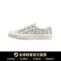 Duty-free overseas warehouse spot brand discount store canvas presbyesque embroidery logo flat white shoes