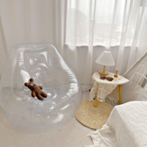 Net red inflatable sofa transparent Art single chair outdoor portable photography props factory direct sales