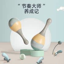 Newborn Baby Baby Bell percussion instrument can gnaw early education puzzle small sand hammer toy hand grip training 1