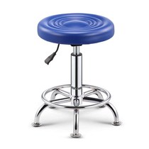 Beauty stool barber shop chair rotating lifting round stool hairdressing big work stool Nail stool pulley beauty bed round