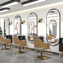 Barber shop mirror beauty salon mirror Net red LED with light hair salon special integrated floor-to-ceiling simple hair mirror