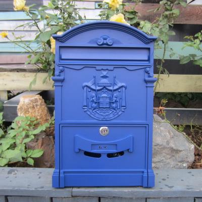 European Villa letter box with lock mailbox outdoor waterproof wall post box Opinion L box creative retro mailbox bag