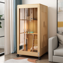 Solid Wood Cat Villa Home Cat Cage Indoor Cat Cabinet Cat House Cat House Kitty Villa Luxury Double Cat House Cat Nest