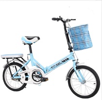 Foldable bicycle adults on the subway female lilts light fashion womens bicycle variable speed mini can bring people