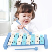 Puzzle eight-tone accordion baby two-in-one xylophone percussion instrument 8 months baby music toy