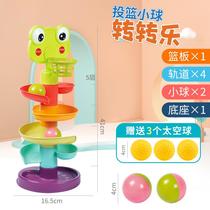 Childrens puzzle baby early education shooting music stacked roll ball roller ball slide ball tower round Track 1 a 2 year old baby toy