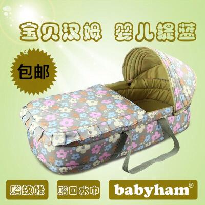 Baby basket baby basket carrying M basket car newborn out portable breathable sleeping basket baby cradle bed