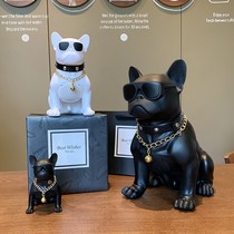 Bulldog subwoofer full body dog stereo car ornaments dog head Bluetooth speaker boyfriend birthday gift