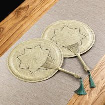 Summer cool childrens straw weaving Chinese style baby mosquito repellent old-fashioned fan old hand-woven grass fan old man