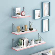 Living room wall shelf simple modern one-character partition bedroom creative decoration wall hanging wall bookshelf