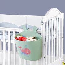 Crib storage basket portable diaper sorting box storage rack hanging storage box baby