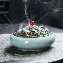 Household size mosquito-repellent incense stove panxiang ceramic tea ceremony incense burner sandalwood agarwood Tower incense indoor toilet deodorant mosquito repellent