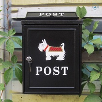 European style mailbox outdoor rain-proof Villa mailbox wall with lock Post Box large pastoral creative letter box bag