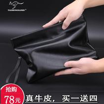 Sky Hong Kangaroo Envelope Bag Mens Hands With Mens Handbags Bullskin Soft Leather Wallet Bag Large Capacity Korean Version Tide Hand Grip