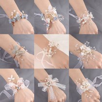 Bridesmaid Flower Wedding Group Super Immortal Wrist Bride Sisters Marriage Children Flower Hand Flower Hand Ring Simple Hand Gift