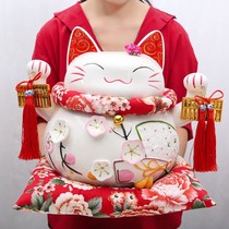 Zhaocai cat ornaments shop opening gifts oversized home Creative ceramic piggy bank savings pot 16 inches