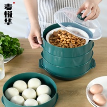 Microwave oven special heating utensils steamer steamer steamer multi-function rice bowl steamed buns multi-layer steamer dumplings household