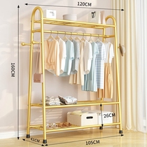 Clothes hanger bedroom floor with strong and durable clothes hanger floor high-grade sense floor bedroom home indoor folding clothes pole sun