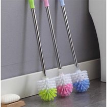No dead angle lengthened toilet brush Home creative toilet toilet decontamination cleaning brush thickened stainless steel long handle brush
