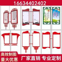 Outdoor Lamppost Light Box Outdoor Street Lamp Pole Billboard Dao Flags utility pole Double-sided Luminous Lightbox Manufacturer Direct Sales