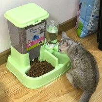 Large Capacity Kitty Automatic Feeder Drinking Water Integrated Dog Coveting Drinker Dog Bowl Cat Basin Two-in-one Pet