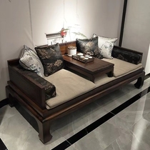New Chinese Arhat bed sofa Wujin wood Arhat bed Zen Arhat couch tea room lounge club furniture customization