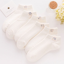 Thin Women Sox Spring and Autumn Fall Away with Cute Day Ensemble 100 Hitch Student Cartoon Socks Childrens Chaostocking Butenders