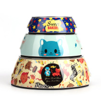 Dog Food Basin Cartoon Stainless Steel Two-in-one Thickened Anti-Slip Pan Dog Bowl Cat Bowl Pet Rice Basin