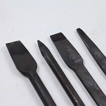 New old old old steel chisel flat chisel artifact drill cement chisel woodworking handmade pointed chisel Special Steel