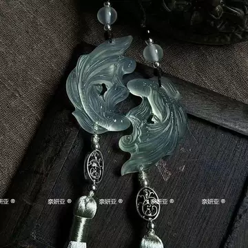 古玉 双魚佩飾 珊瑚玉 K21金具 ネックレス 首飾 時代物 中国美術 玉佩 双鱼玉佩-双鱼玉佩促销价格、双鱼玉佩品牌- 淘宝
